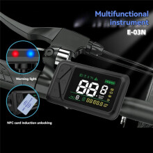 Display e-Bike 36V 48V 60V e-03N Display LCD 5 Pin Scooter Elettrico  LCD Schermo A Colori Misuratore con Spina SM