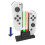 2 in 1 Charger Stand Dock Station for   LED Indicator NS Joypad Controller for  Accessories White 5