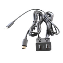 Car Android Navigation Machine Double TYPE-C Input to Double USB Interface Panel Adapter Panel