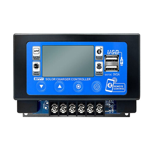 Solar Charge  60A MPPT Controller with LCD Display Dual USB Support 12V/24V/36V/48V/60V Battery 60A
