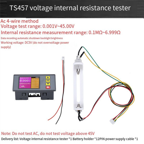 LCD Display Battery Voltage Internal Resistance Tester 18650 Lithium Battery Tester Universal Voltage Detection,A 1