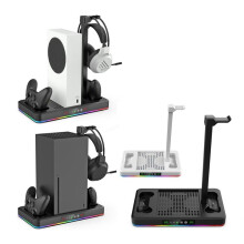 Doppia Stazione di Ricarica, Controller, Supporto di Raffreddamento Verticale, Ventola di Raffreddamento con Luce RGB per Series XS B