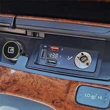 Car Cigarett Splitter Plug Adapter Fast Charging Port for Accord Eighth Generation 2008-2013