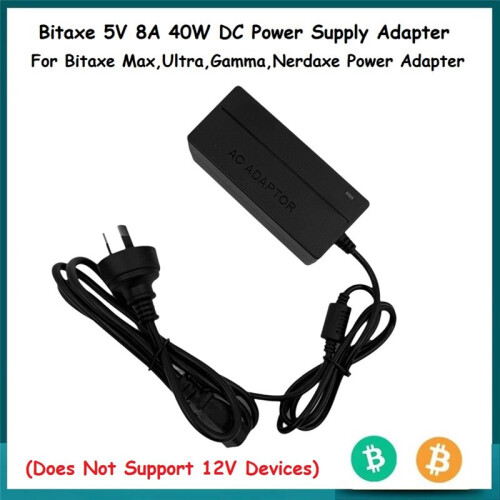 For Bitaxe 5V 8A 40W  Power Supply Adapter for Bitaxe Max,Ultra,Gamma,Nerdaxe Power Adapter AU Plug 2