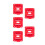 5PCS for  M18 Battery Holder, 18V Lithium Battery Wall Mount Dock, Secure & Organized Battery Storage Solution 6