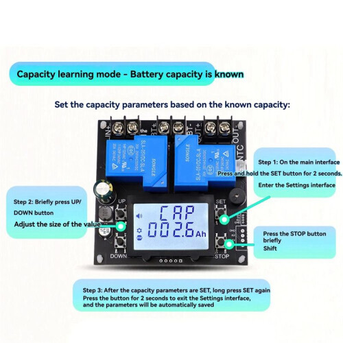 XY-BT13L 30A Battery Charge Control Module Charge and Discharge Protection Bidirectional Current Detection Protector