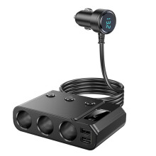1in7 Auto Sigarettenaansteker Multifunctionele USB3.0 en PD-Interface 12-24V Hoogwaardige Auto Multi-Device Oplader
