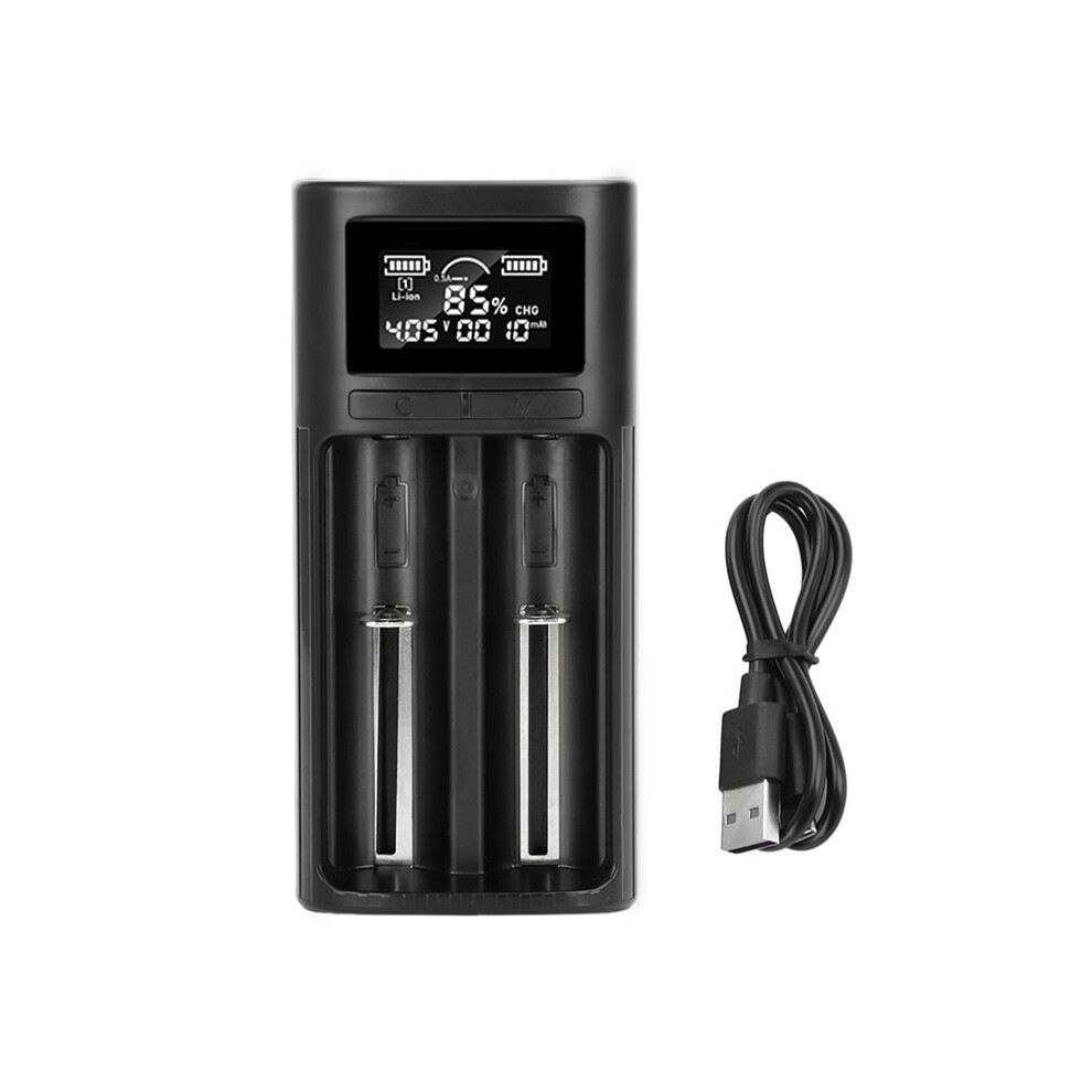 18650 21700 Li Ion Battery Charger Lcd Lcd Display Intelligent Digital Display Charger Ni-Mh Ni-Cd Battery Type-C 6033692592205