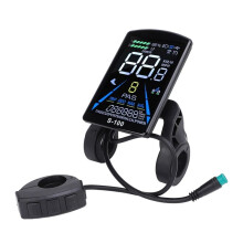 Pantalla LCD para Bicicleta Eléctrica (24 V, 36 V, 48 V, 60 V, 72 V), Conector Universal de 5 Pines A Prueba de Agua, Panel S-100.