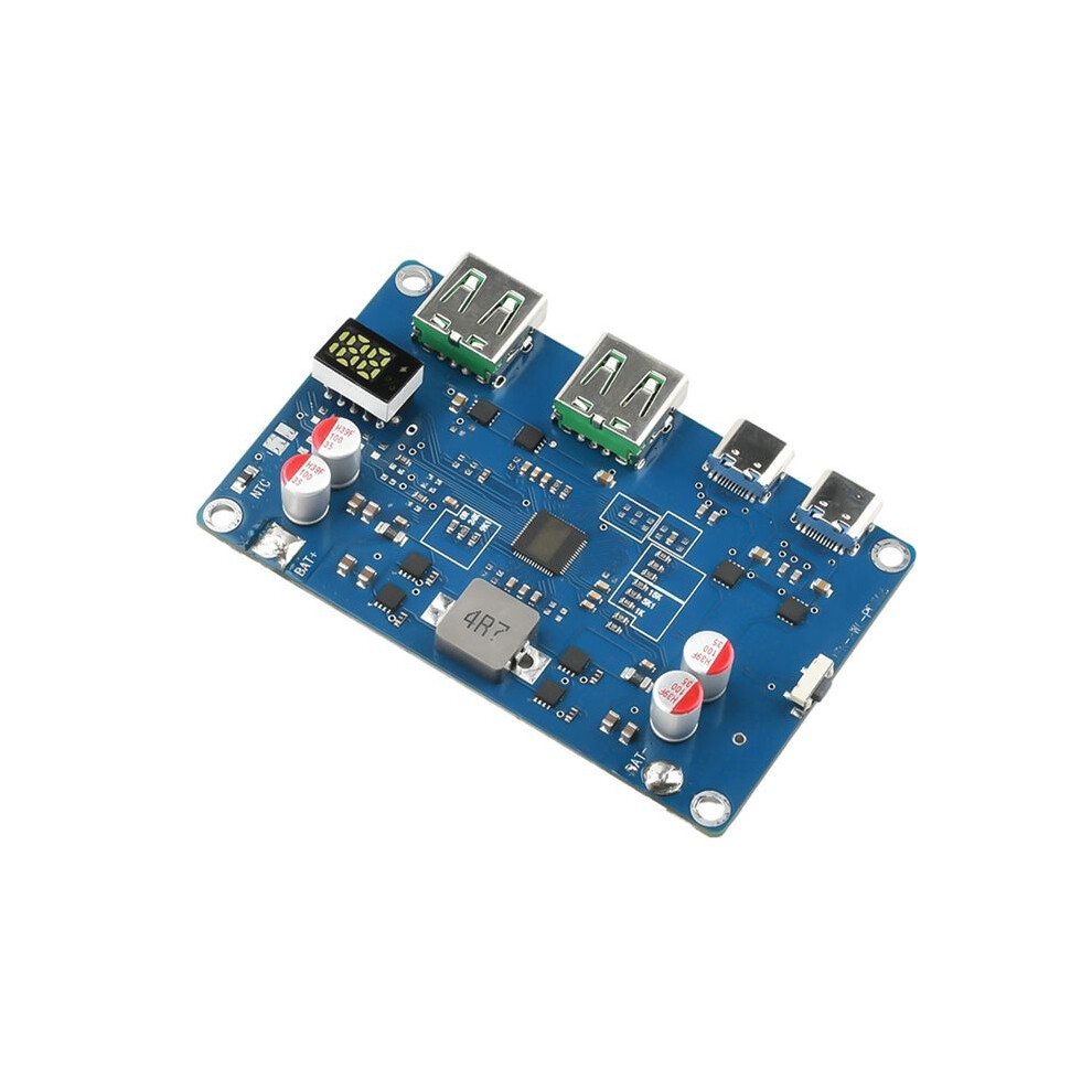 100W Pd Bidirectional Fast Charging Module Mobile Power Motherboard Digital Display For 2-6S Battery Charge Discharging 6031891349545