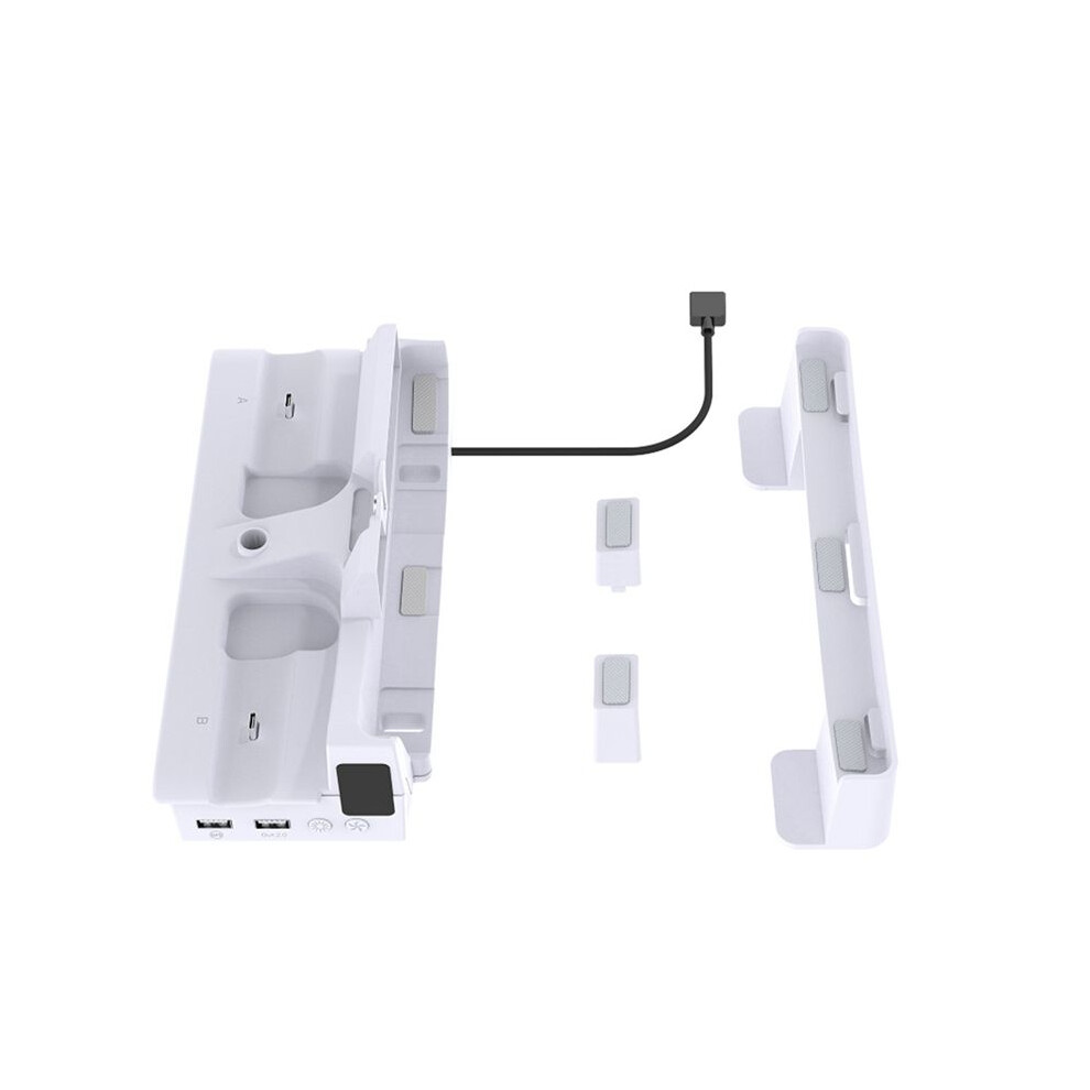For Ps5 Slim Cooling Stand With Dual Controller Charger Headphone Hanger Vertical Console Holder For Ps5 Pro With Rgb 4711424306871