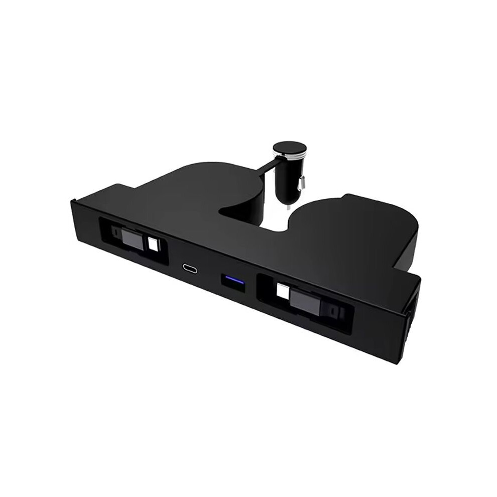 For Model Y Juniper 2025 Fast Charger Usb Shunt Hub Intelligent Docking Station Model 3 Highland Sunken Splitter Black 6034161341096