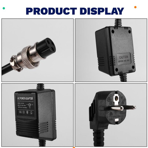 Adapter 17V 600mA Mixing Console Mixer Voeding AC Adapter 3-Pin Connector 220V Input EU Plug 1