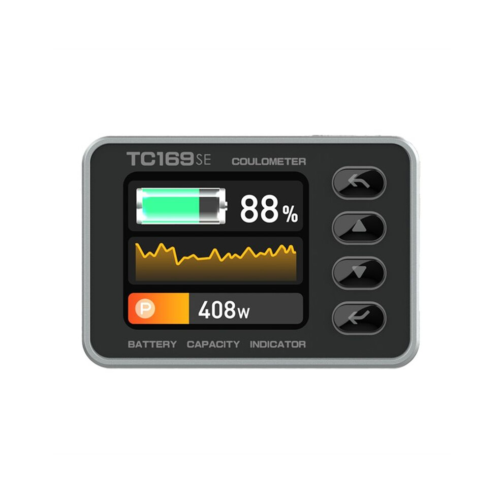 High-Precision Color Screen Coulomb Meter Tc169se Battery Voltage And Current Meter Lithium Battery Capacity Tester,B 4712978852548