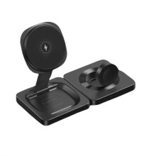 3in1 Foldable Wireless Charger for AirPods Watch Fast Charging Compact Design Safety Protection