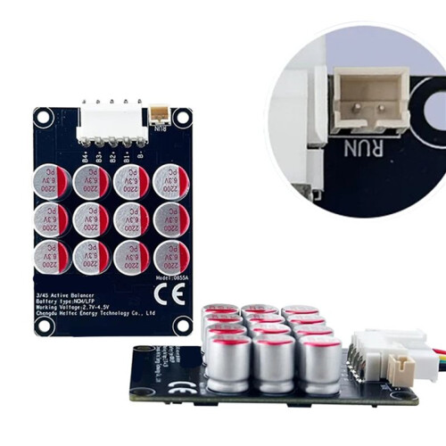 For BMS Lithium Battery Active Balancer 3-4S 5A with Swich 12V 48v Lifepo4 Battery Cell Equilizer Balancing Module 1