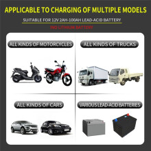 Car 12V6A Automatic Motorcycle Automotive Repair Maintainer Digital Display Overcharge Protection Wide EU Plug