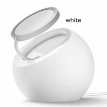 Desk  Shape Magnetic Silicone Charging Holder Wireless Charger Dock Station Stand White