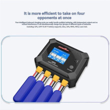 UltraPower Chargeur-Déchargeur Lipo Intelligent UP9 AC 100 W avec Écran LCD 4 Canaux pour Batterie LiPo/LiHV/LiIon/LiFe 1-6 S, Modèle RC, Prise UE.