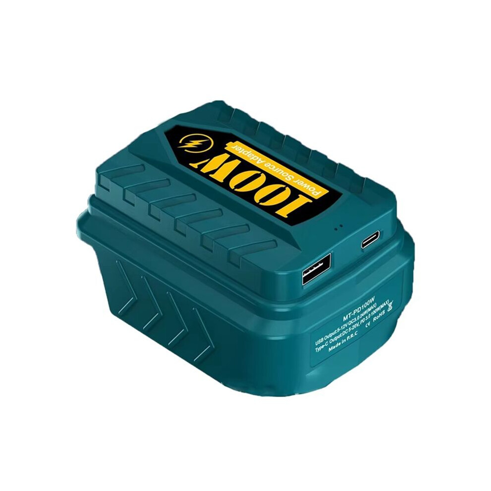 Pd100w Charger Usb Battery Adapter With Usb And Type-C For 18V Batteries For Electronic Devices 6032767167294