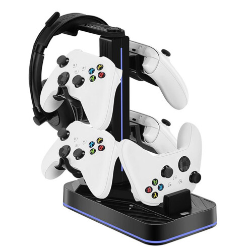 Suitable for  Series S Game Controller Charging Base Headphone Storage Bracket Handle Charging Bracket RGB Light 1