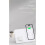 Wireless Charging Dock with LED Night Light and Foldable Design, for Fast Charging for  and  Watches White 3