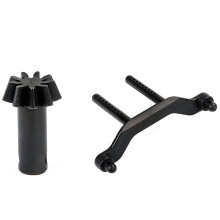 2 Pcs RC Car Part: 1 Pcs Drive Bevel Ggear 9T & 1 Pcs Plastic Shell Bracket