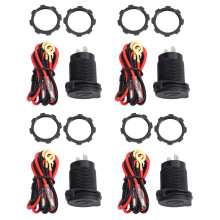 4X Quick Charge 3.0 Dual USB Car Charger 12V 36W USB Fast Charger with for Boat Motorcycle Truck Cart Green
