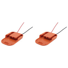 2X for Power Wheels Adapter for Ridgid AEG 18V  Li-Ion Battery Dock Power Connector Rigid 12 Gauge Robotics