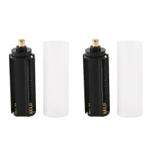 New 2PCS 18650 Battery Tube + 2PCS AAA Battery Holder for Flashlight Torch Lamp