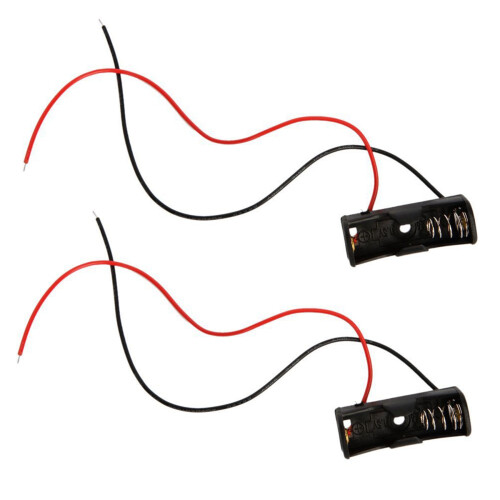 10Pcs 23A/A23 Battery (12V) Clip Holder Box Case Black