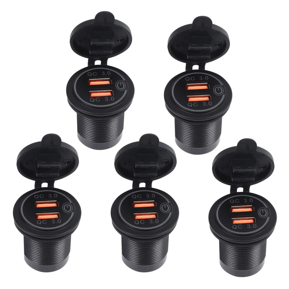 Photos - Other for Mobile Jojomino 5X Quick Charge 3.0 Dual USB Car Charger 12V 36W USB Fast Charger with for Boat Motorcycle Truck Cart Green 