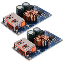 2X USB Step-Down Module 12V/24V to Qc3.0 Fast Charge Mobile Phone Charging Board for Fcp Quick Charger