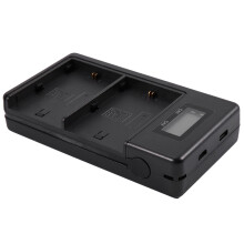 2X Lp-E6 Battery Charger Lcd Dual Charger for 5Ds R 5D Mark Ii 5D Mark Iii 6D 7D 80D 5Ds R Camera