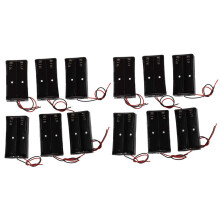 12 Pcs Plastique Noir 2 X3.7V 18650 Type Support de Batterie Boite