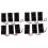 12 Pcs Black Plastic 2 X3.7V 18650 Type Battery Holder BoX Case 1
