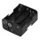 2X Doppelseiten Eine Feder 6 x 1.5V AA-Batterie Halter Schwarzer Case 6