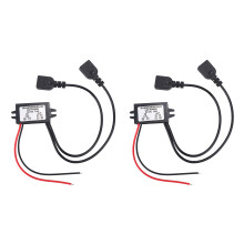 2X Converter 12V A 5V 3A Doppio 2 USB per Auto Power Regolatore di Tensione Step Down