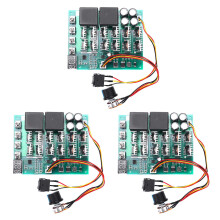 3X 10-55V 12V 24V 36V 48V 55V 100A Motor Speed Controller PWM HHO RC Reverse Control with LED Display