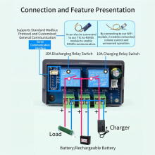 Coulomb Meter 10A Gestion Automatique de la Charge et de la Décharge de la Batterie Détecteur de Courant Bidirectionnel pour Batterie au Lithium