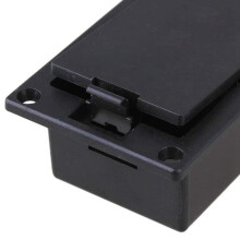 20X Guitar Bass 9V Battery Holder Compartment Cover Case Black