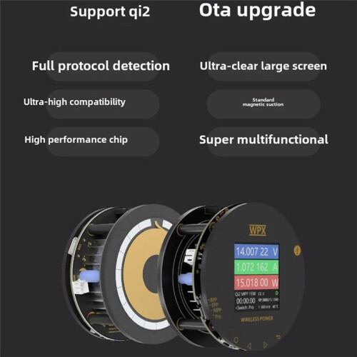Multi Functional Qi2 Tester Magnetic Wireless Charging Test 15W Fast Charging Wireless Charging Debugger Repair 2