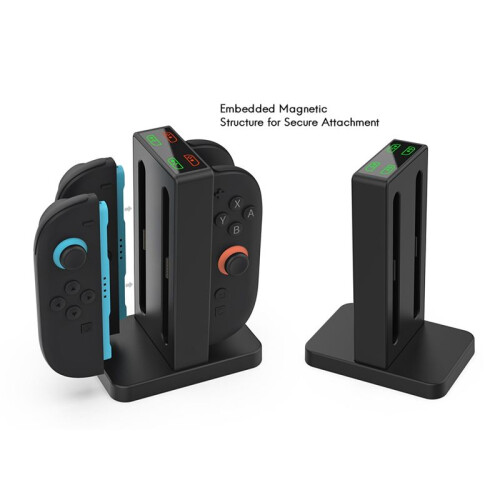 4in1 Charging Dock for  2 Controller Charging Station Base with Indicators   2  Charger 1