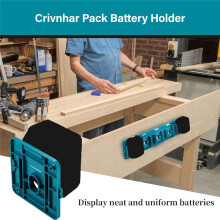 5-Pack Batterijhouder, Opbergrek, Geschikt voor  18V Li-Ion Batterijdock, Batterijbasis, Wandmontage