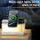 Multifunction Wireless Charger Pad Stand Speaker RGB Night Light 15W Fast Charging Station with Clock 4