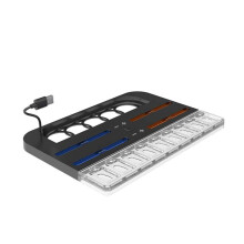Charging Dock Station for  2 for  Controller Charger Cooling Stand with 9 Game Card Slots Game Console Stand