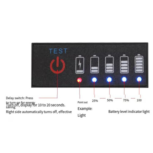 Battery Level Indicator Ternary Lithium Lead-Acid Capacity Display Tester Meter 3.7V Fully Charging 4.2V 2