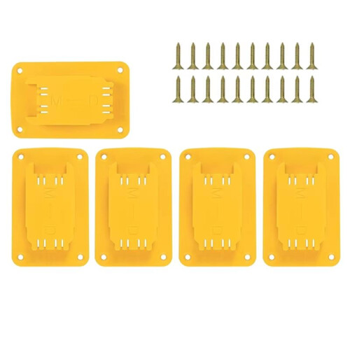 5 Pcs Battery Storage Rack Machine Holder for  14.4V 18V Li-Ion Battery Wall Mount Tool Bracket 1