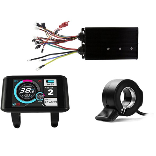 Ebike Sine Wave Waterproof Controller 48/52/60/72V 80A Three-Mode with LCD UCK1 Color Display E-Scooter Parts