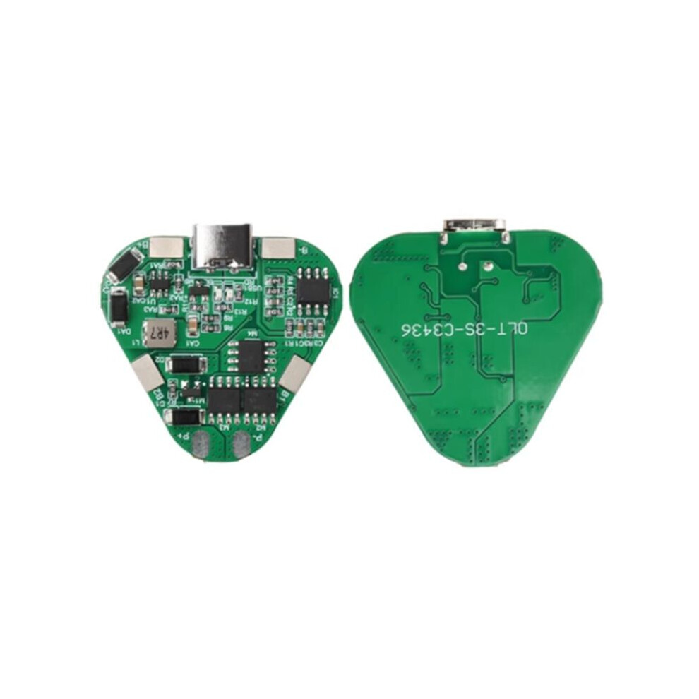 2Pcs 3S 12V 18650 Lithium Battery Protection Board Overcharge Over Discharge Protection 20A Bms Protection Board Type C 6032538090899